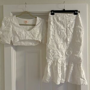 Top and matching skirt - perfect for a bride.